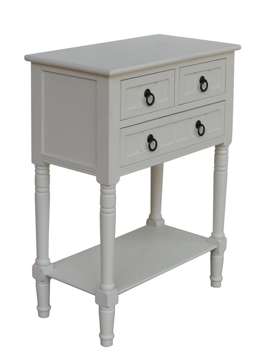 Entryway Table with Storage, Rustic Small Console Table w/ 3 Drawers & Open Bottom Shelf, Skinny Wood Console Table, Narrow Sofa Side Table for Living Room, Foyer, Hallway, Entry Table