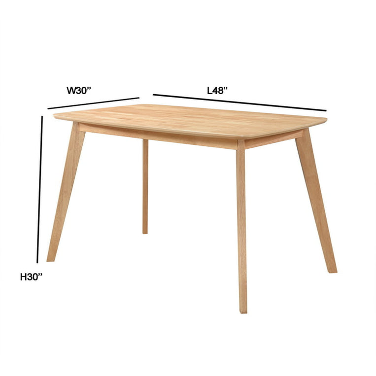 48 Kitchen Table Urbanest Modern Dining Table 48 Inch Kitchen Table with Solid Wood Leg ...