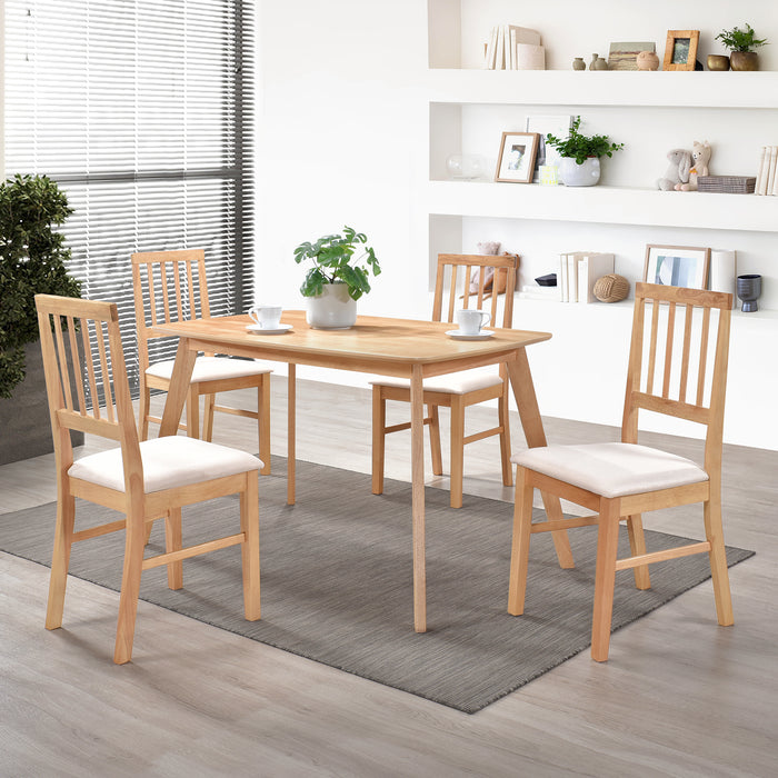 Urbanest Dining Chairs, Living Room Chair Set of 4 Dining Comfy Chair for Kitchen Upholstered Dining Chairs Kitchen and Dining Room Wood Leg Chair