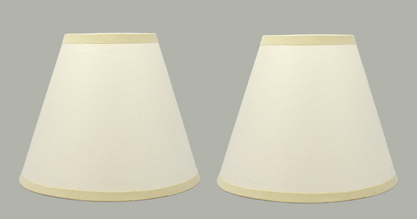 Craft Paper 6-inch Chandelier Lamp Shade - Eggshell