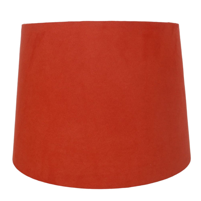 Suede French Drum 14" Lampshade - 13 Colors