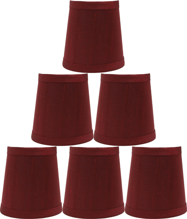 Faux Silk 4-inch Chandelier Lamp Shade - 9 Colors