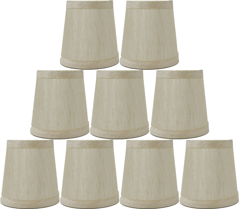 Faux Silk 4-inch Chandelier Lamp Shade - 9 Colors