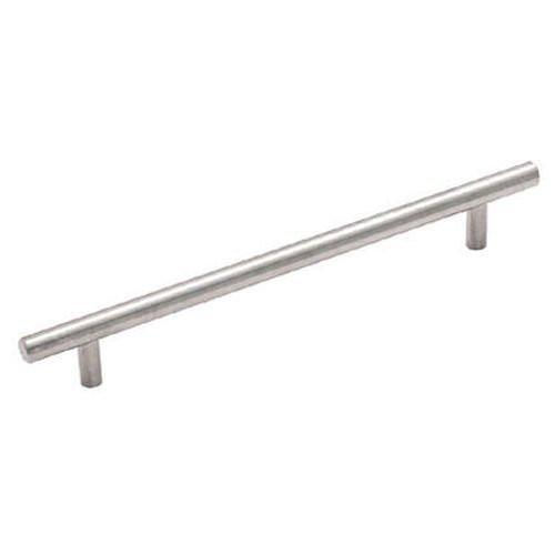 Satin Nickel Cabinet Hardware Bar Handle Pull - 5" (128mm)Hole Centers, 7-3/4"(200mm)Overall Length