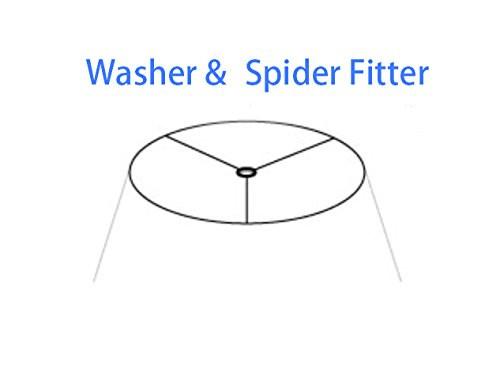 Burlap Drum Lamp Shade, 14x14x10", Spider