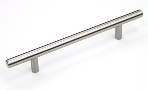 Satin Nickel Cabinet Hardware Bar Handle Pull - 7-9/16" (192mm)hole Centers, 11-7/8" (300mm)overall Length