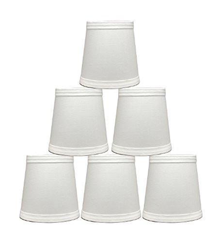 Cotton 4-inch Chandelier Lamp Shades - 4 Colors