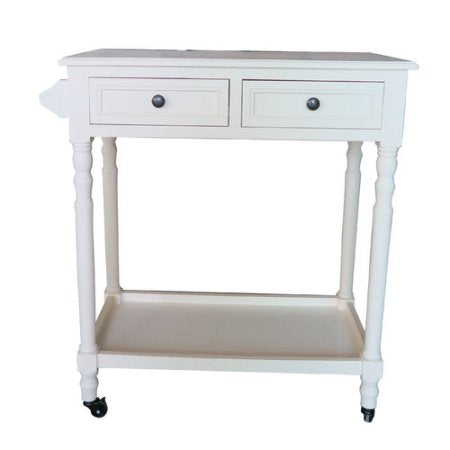 Hampton Bar Cart with Shelf and Wheels - 5 Finishes