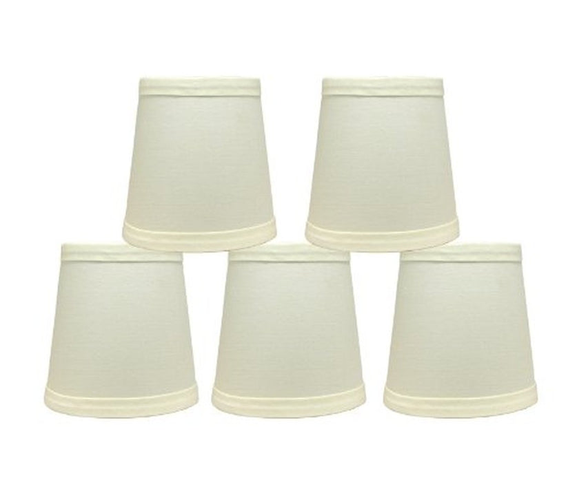 Cotton 4-inch Chandelier Lamp Shades - 4 Colors