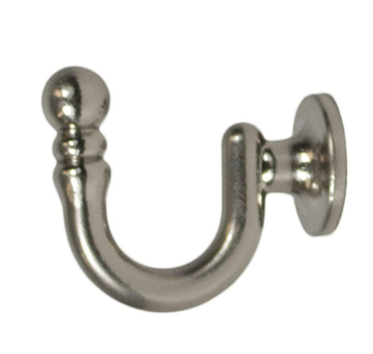 Metal Key Hook, 1 1/2-inch Long by 1 1/4-inch Tall