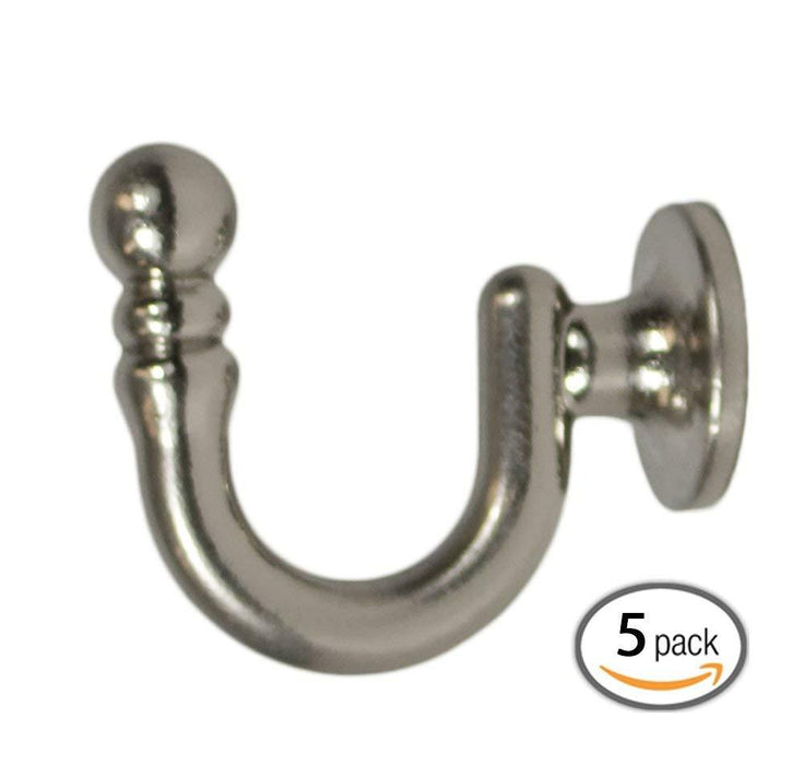 Metal Key Hook, 1 1/2-inch Long by 1 1/4-inch Tall