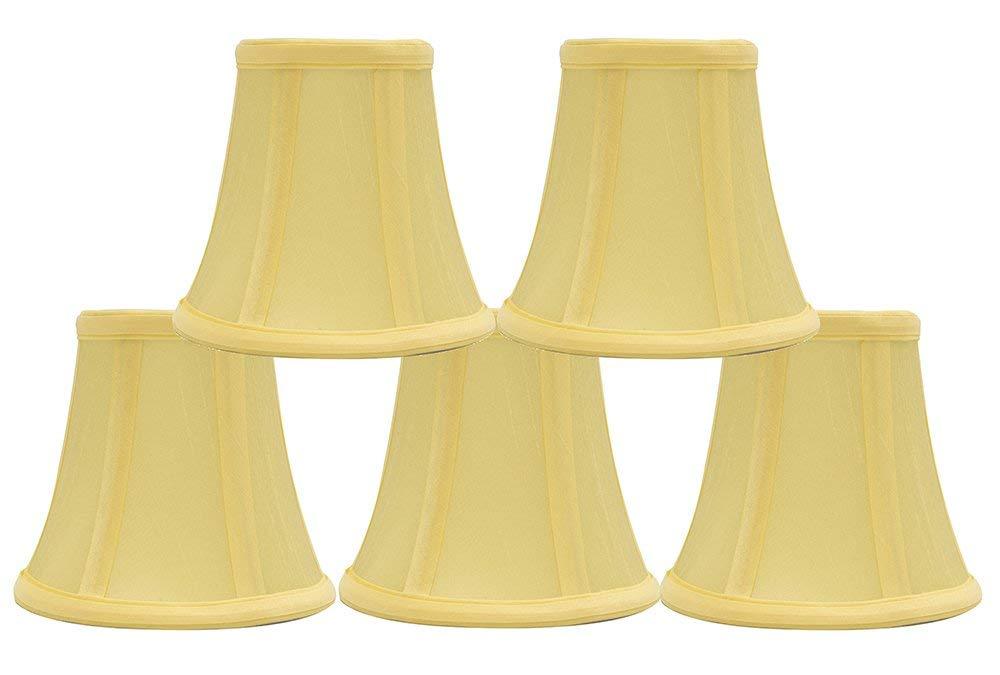 Silk 5-inch Bell Chandelier Lamp Shade - 9 Colors