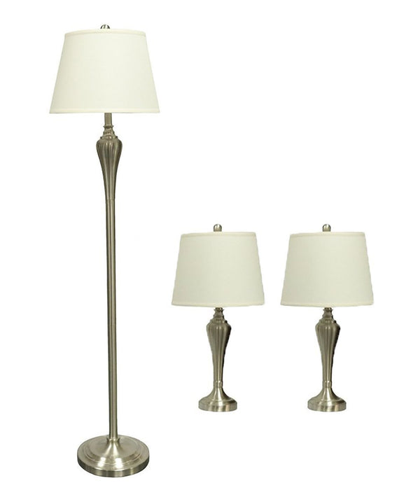 Lincoln 3-piece Table and Floor Lamp Set