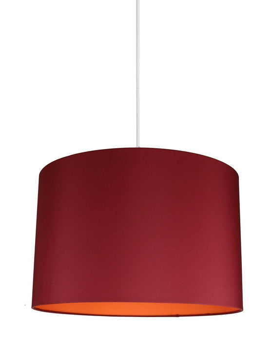 Marie Duo Color Shade Pendant with Hanging Light Kit, 15 1/2-inch Diameter, 10-inch Height