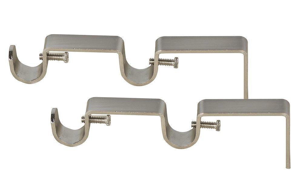 Double Curtain Rod Bracket, 1/2-inch to 5/8-inch Diameter Rods