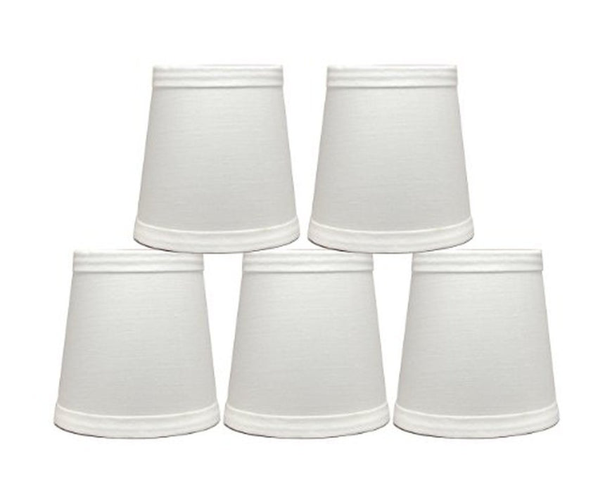 Cotton 4-inch Chandelier Lamp Shades - 4 Colors