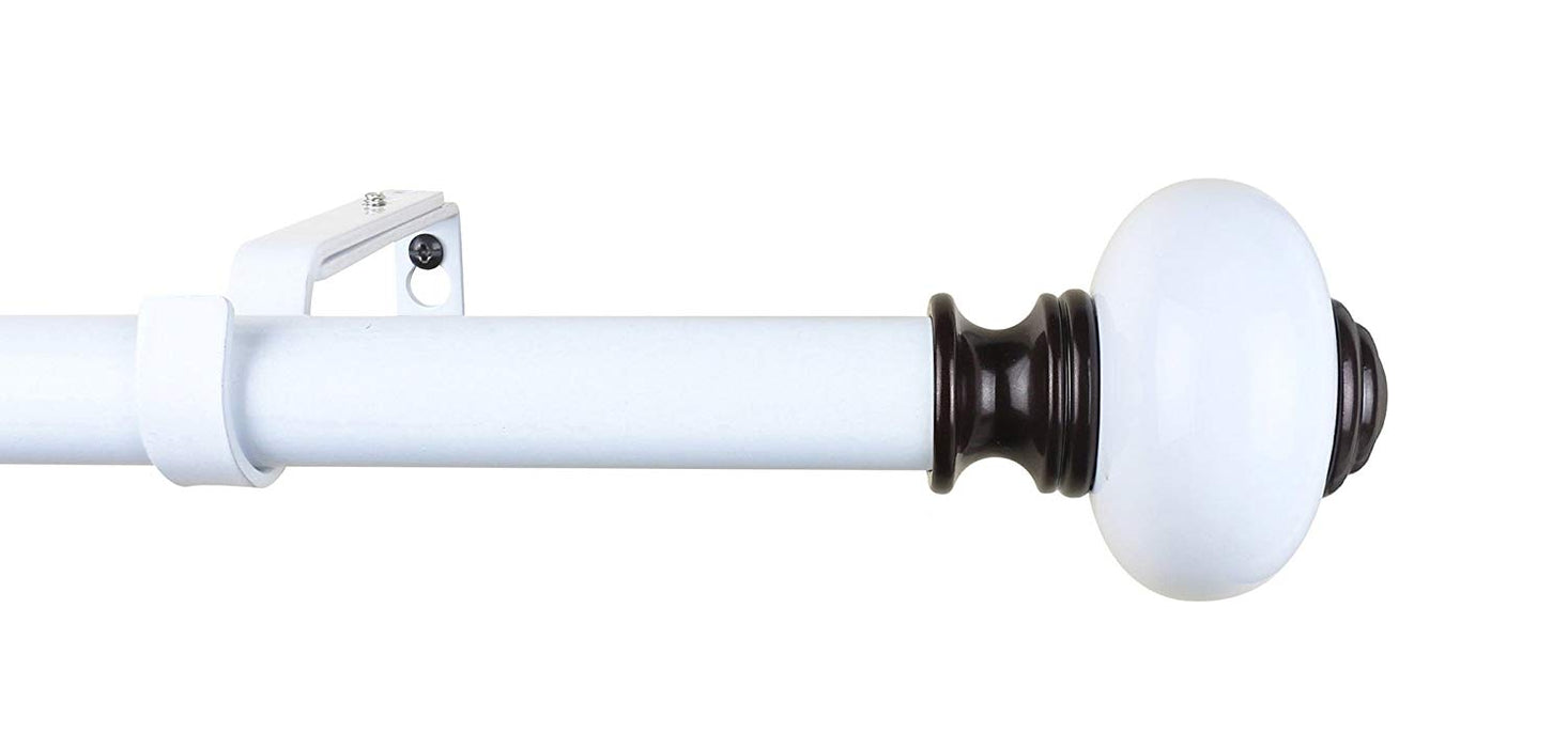 Urbanest 1-inch Diameter Forte Adjustable Single Drapery Curtain Rod