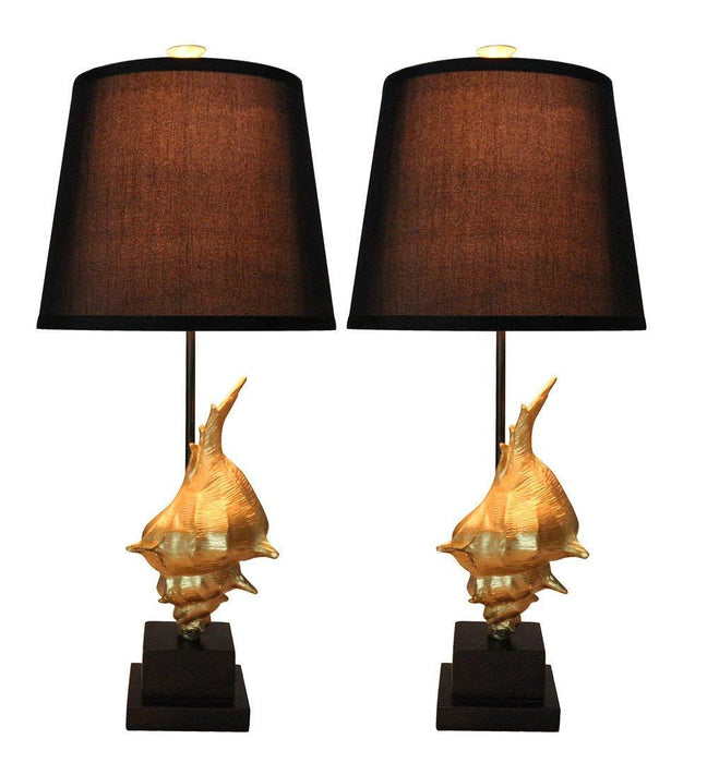 Set of 2 Conch Table Lamps