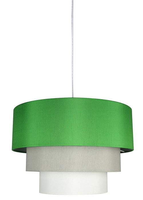 Renzo 3-tier Shade Pendant with Hanging Light Kit, 18-inch Diameter