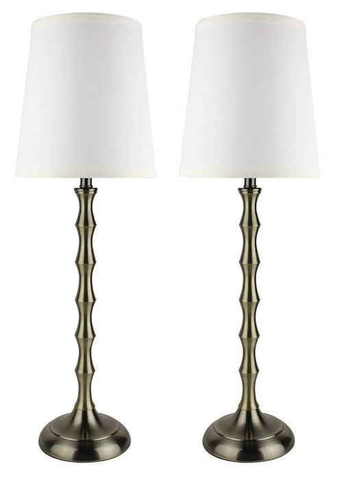 Set of 2 Bahama Bamboo Buffet Lamps, 26-inch Tall