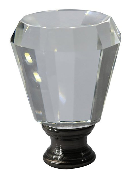 Crystal Anne Lamp Finial - 2 Finishes
