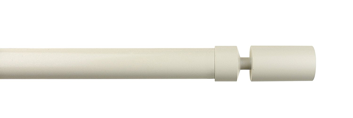 1-inch Sullivan Adjustable Single Drapery Curtain Rod - 8 Finishes