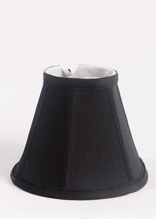 Urbanest 1100076b Chandelier Lamp Shade, 6-inch, Empire, Clip On, Black(set of 5)