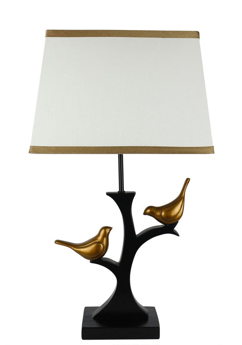 Resting Bird Table Lamp with Shade