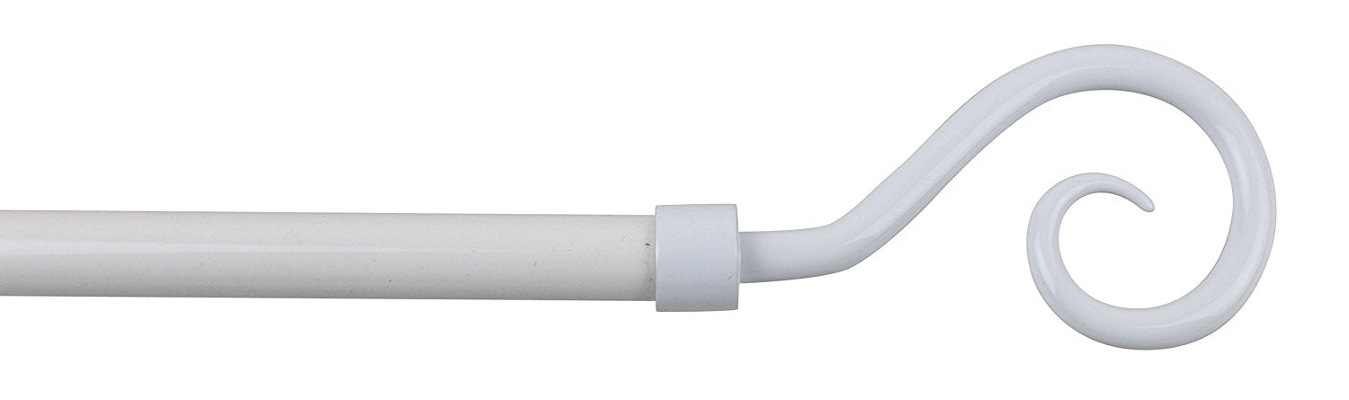 5/8-inch Diameter Domanda Adjustable Single Drapery Curtain Rod