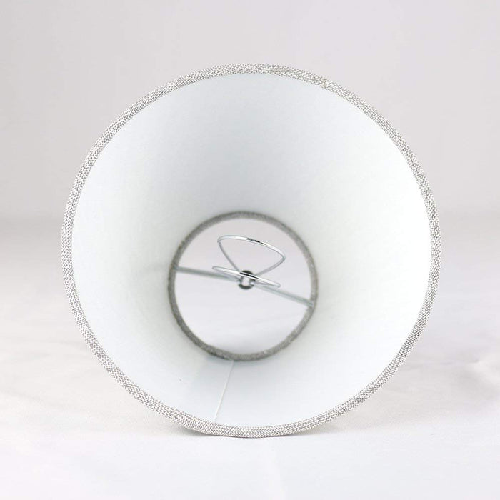 Urbanest Hardback Metallic Fabric Chandelier Lamp Shade, 3-inch by 6-inch by 5-inch, Clip-on