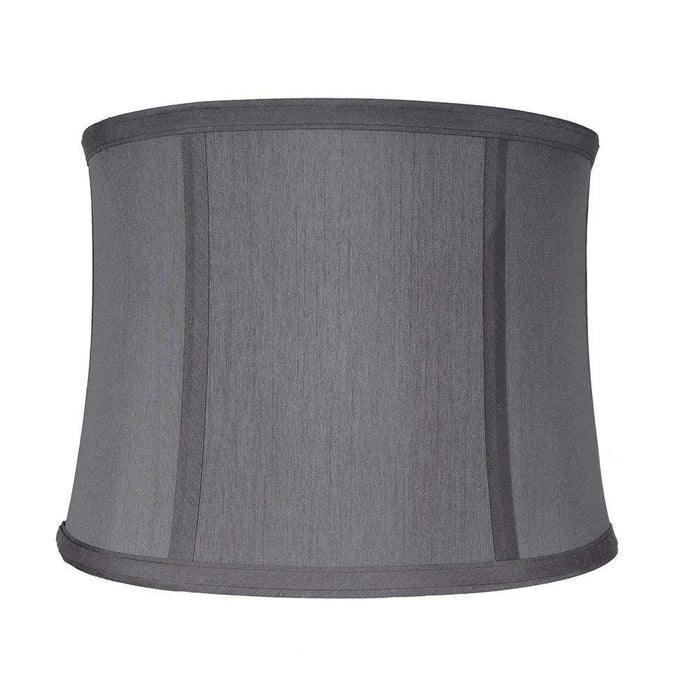 Softback Faux Silk 16-inch Drum Lampshade - 4 Colors