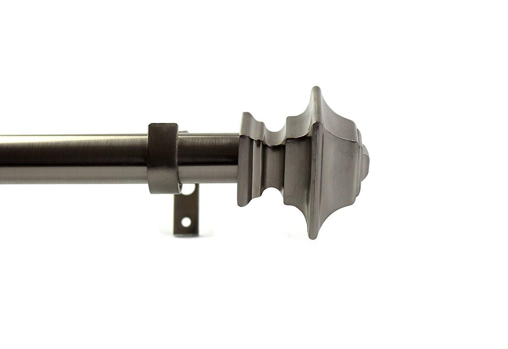 1-inch Diameter Pila Adjustable Single Drapery Curtain Rod