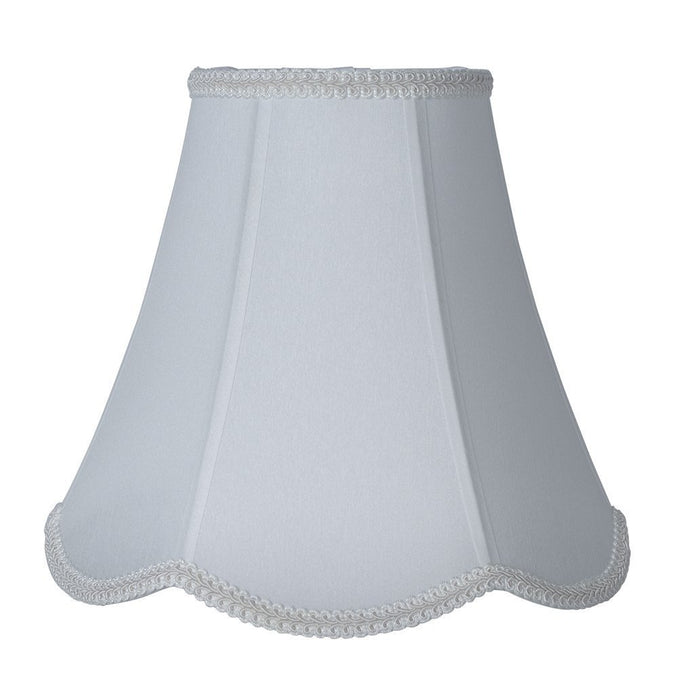 Scalloped Faux Silk 10-inch Lampshade - 3 Colors
