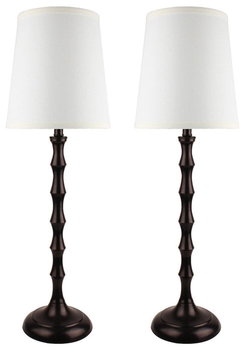 Set of 2 Bahama Bamboo Buffet Lamps, 26-inch Tall