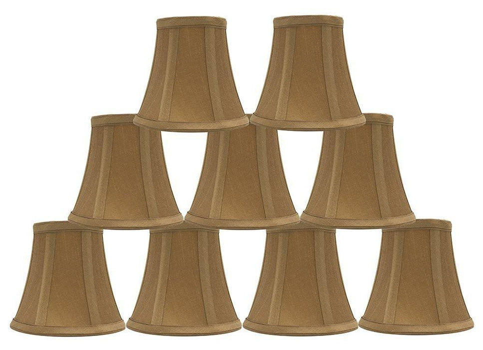 Silk 5-inch Bell Chandelier Lamp Shade - 9 Colors