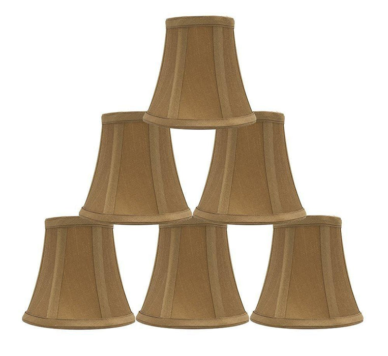 Silk 5-inch Bell Chandelier Lamp Shade - 9 Colors