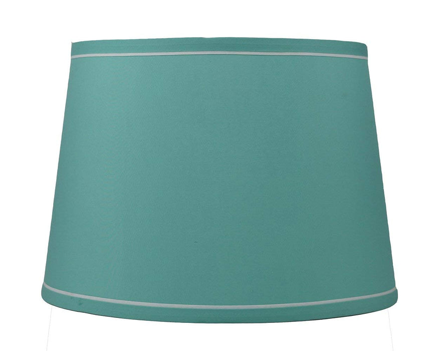 French Drum With White Trim, 12" Lampshade