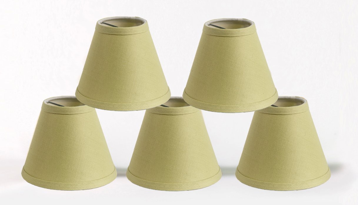 Linen 6-inch Chandelier Lamp Shades - 6 Colors