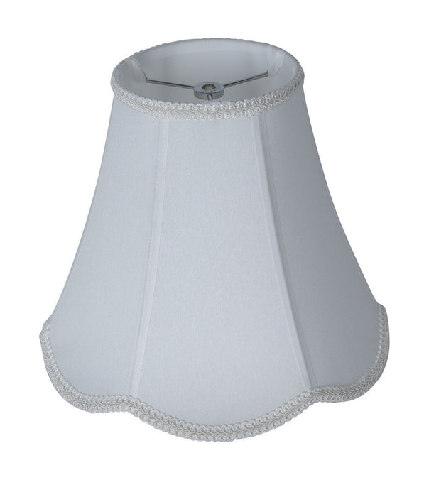 Scalloped Faux Silk 10-inch Lampshade - 3 Colors