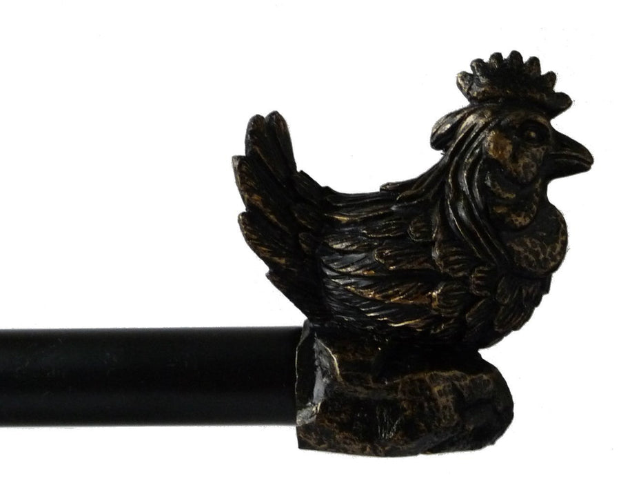 3/4-inch Rooster Adjustable Curtain Rod