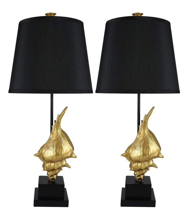 Set of 2 Conch Table Lamps