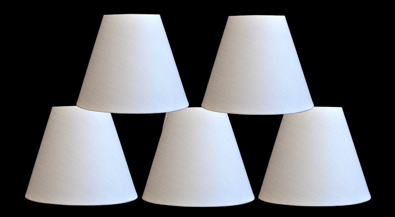 Linen 6-inch Chandelier Lamp Shades - 6 Colors