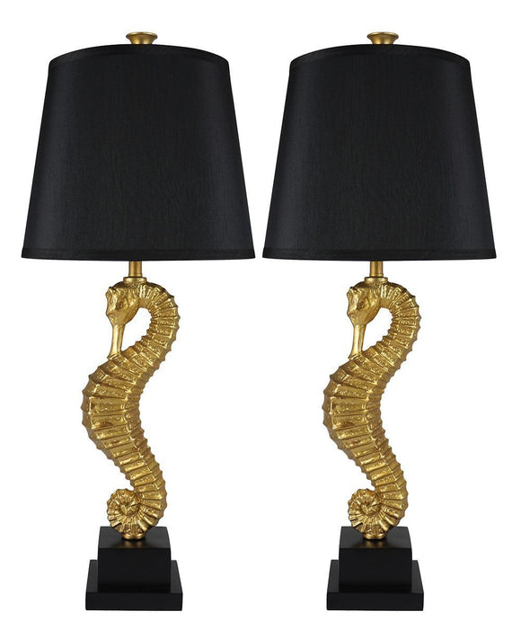 Set of 2 Seahorse Table Lamps