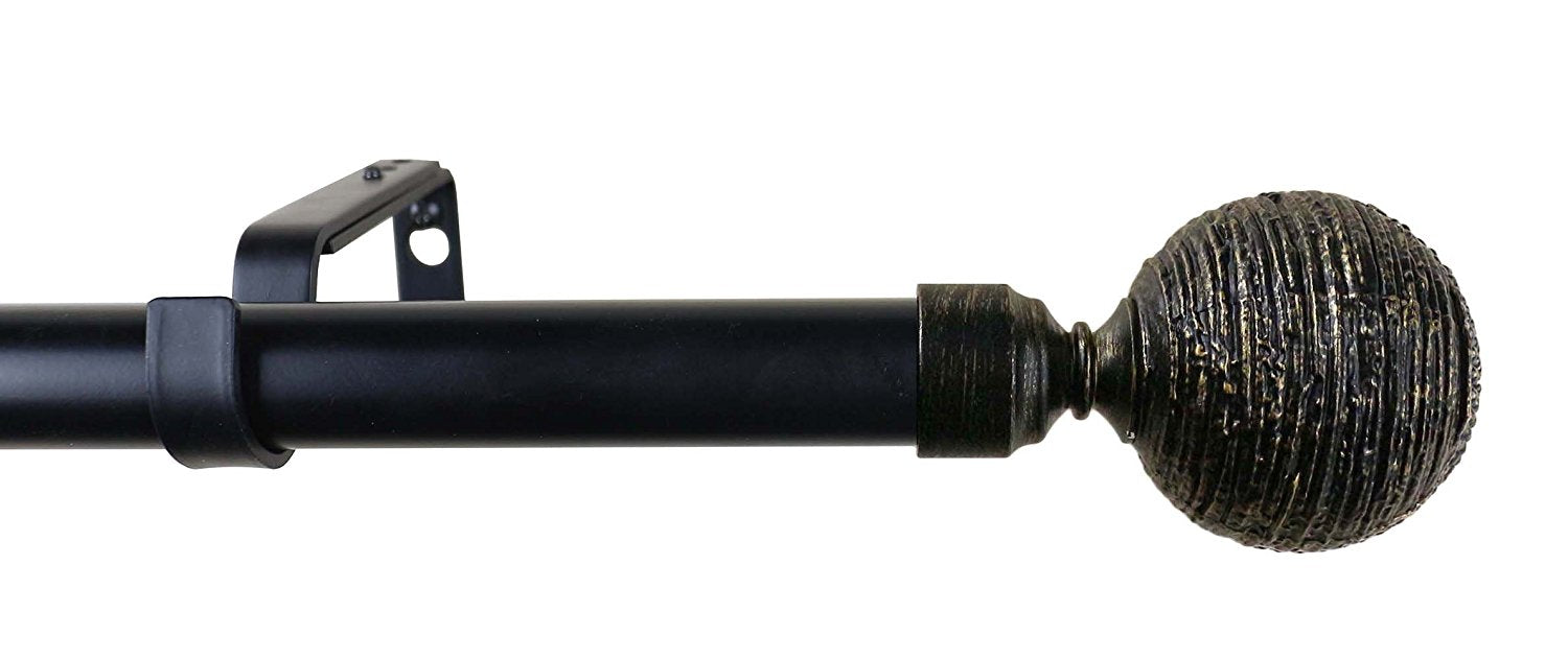 1-inch Diameter Favo Adjustable Single Drapery Curtain Rod