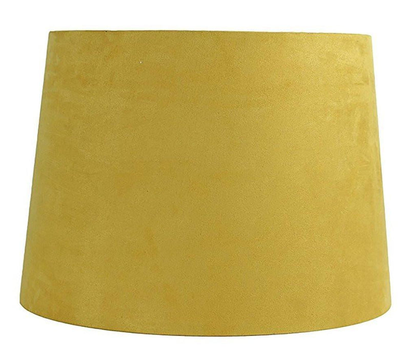 Suede French Drum 14" Lampshade - 13 Colors