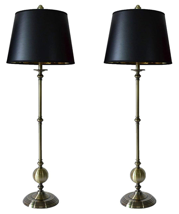 Set of 2 Bastille Buffet Lamps with Shades