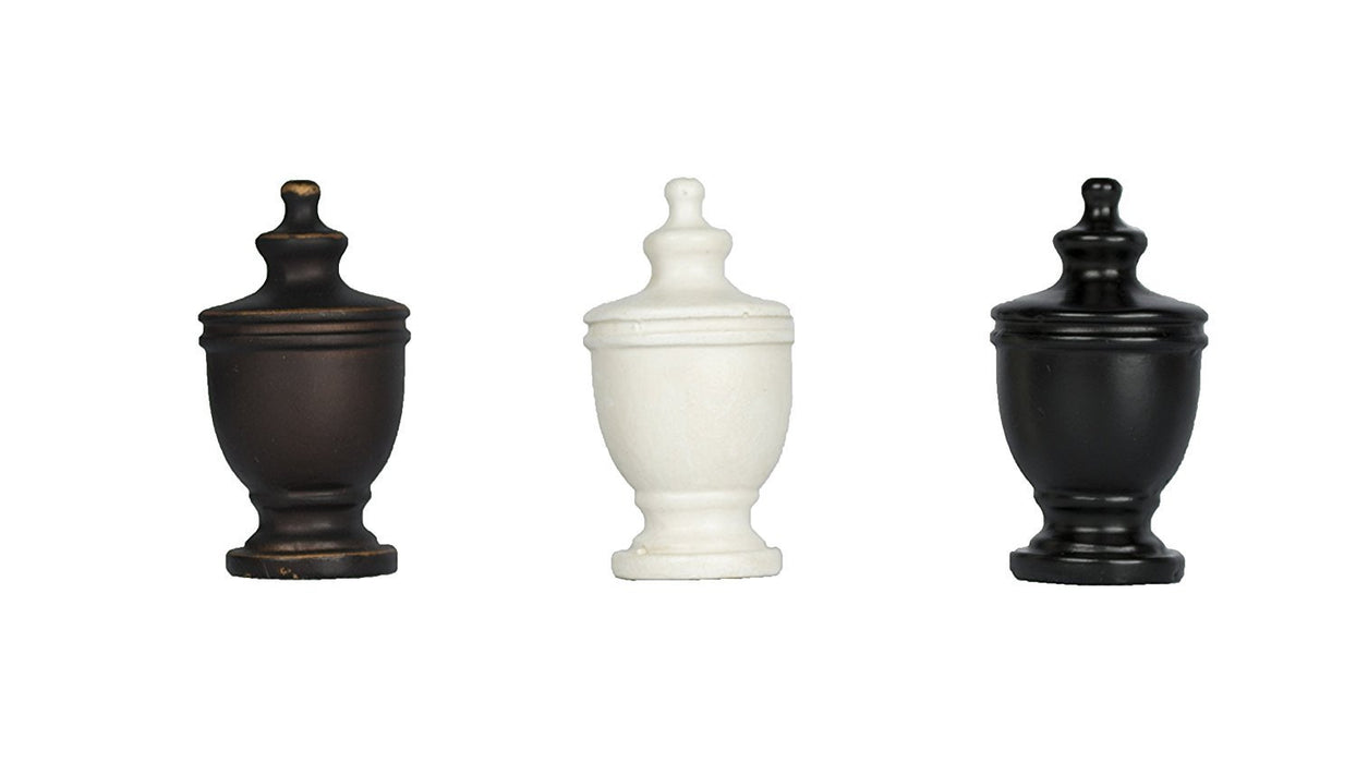 Deluxe Urn Lamp Finial - 3 Finishes