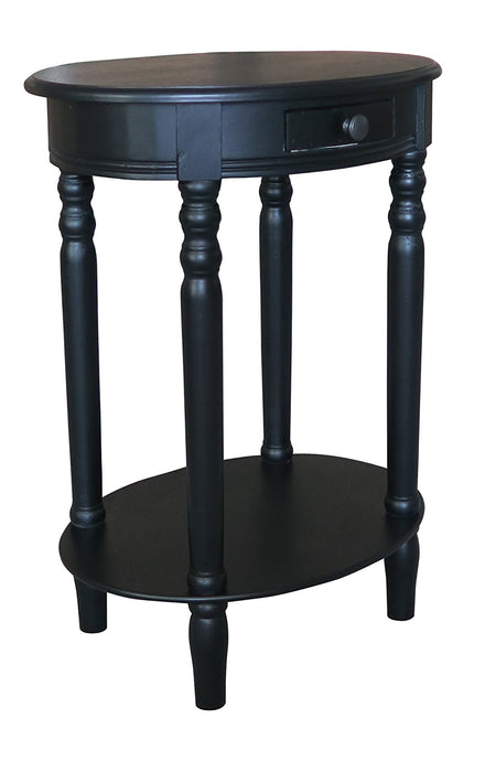 Woodbury Oval Accent Table with Drawer - 6 Finishes