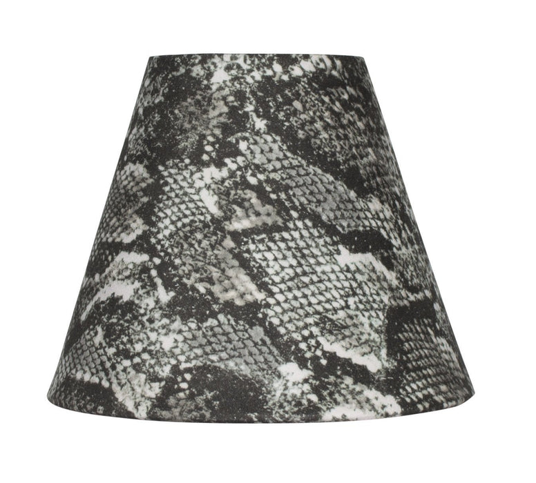 Snakeskin Fabric 6-inch Chandelier Lamp Shade
