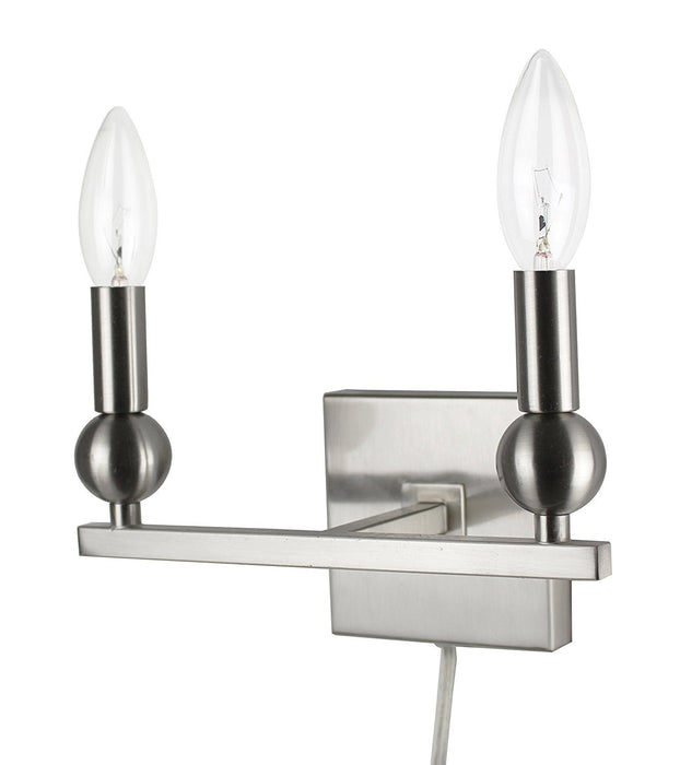 Zio Wall Sconce with Double Bulb (Cord)